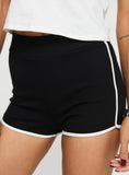 Llyge Bailey Contrast Shorts Black