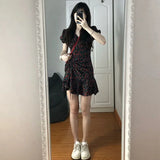 Llyge Female Dresses Floral Flower Women's Dress Soft Aesthetic Offer Free Shipping New in Vintage Xxl Retro Fashion Summer 2024 Loose