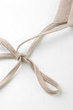 Llyge Tie-up Straps Cotton Cami Dress