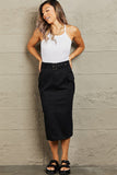 LLYGE 2023 Autumn New Fall Outfit  Professional Poise Buckled Midi Skirt