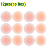 Llyge - 2/12pcs Reusable Nipple Covers, Strapless Invisible Self-adhesive Breast Lift Pasties, Women's Lingerie & Underwear Accessories