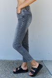 Back to school season LLYGE Full Size High Waisted Stone Wash Slim Fit Jeans