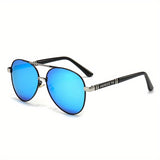 Llyge - Polarized Sunglasses Large Frame Driver's Riding Glasses Outdoor Fishing Sunglasses With Glasses Case