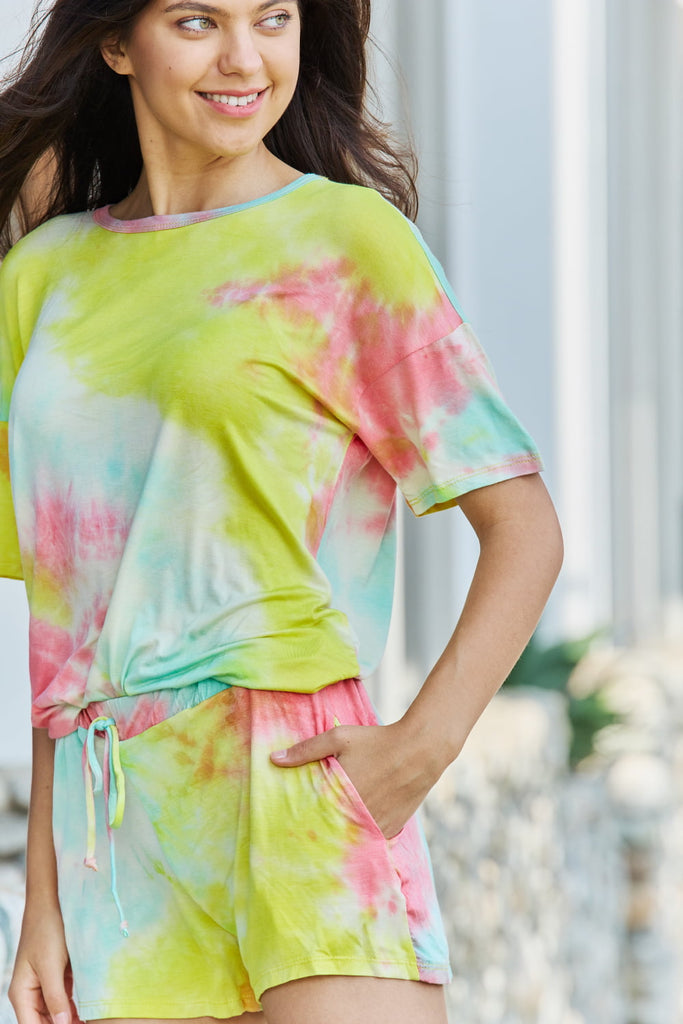 LLYGE Dying For You Tie Dye Lounge Top