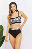 LLYGE Frilled Leopard Bikini Set