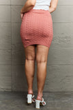 LLYGE  Cable-Knit Sweater Mini Skirt