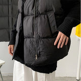 Llyge  Vests Men Solid Sleeveless Parkas Casual Outwear Simple Fall Loose Harajuku High Street Jacket Fashion Streetwear New
