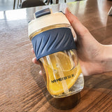 Llyge  2023  Tritan Plastic kawaii Coffee Cup With Lids Straw Cute Water Bottles Girls Travel Portable Leakproof Tumblers 400ML 500ML