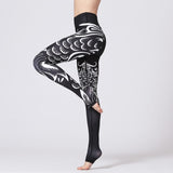 Llyge 2023 Yoga Pants Women High Waist Trainer Sports Leggings Long Tights Floral Push Up Running Trouser Workout Tummy Control