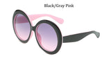 Llyge  2023 Big frame Retro vintage Trend oval black Round Oversized Sunglasses Women Luxury Brand Designer sun glasses for women fashion