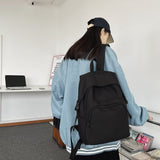 LLYGE Fashion Men Backpack Waterproof Nylon Rucksack For College Boys Student Bookbag Lovers School Bag Black Travel Mochila