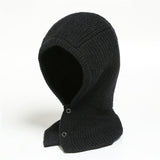 Llyge 2023 Women Knitted Cotton Cap Scarf Luxury Winter Warm Outdoor Unisex Men Solid Ring Scarves Magic Snood Hat Collar Bufanda New