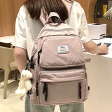 LLYGE Female School Student Book Bag Travel Girls Rucksack Korean Fashion Women Waterproof Backpack For Teenager Mochila