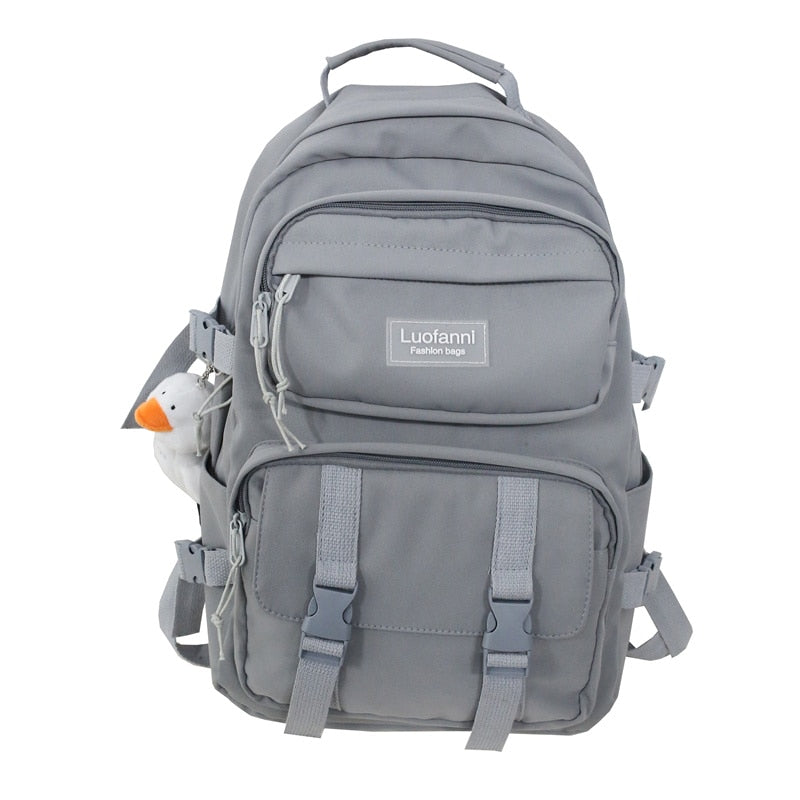 LLYGE Fashion Men Backpack Waterproof Nylon Rucksack For Teenager Schoolbag Kawaii Women Bag Lovers Travel Shoulder Mochila