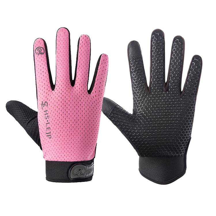 Llyge Touch Screen Cycling Gloves Outdoor Mountain Road Riding Full Finger Gloves Breathable Bicycle Motorcycle Sports Non-Slip Gloves