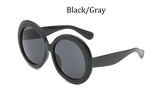 Llyge  2023 Big frame Retro vintage Trend oval black Round Oversized Sunglasses Women Luxury Brand Designer sun glasses for women fashion