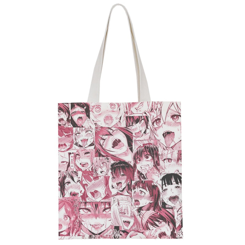 New Cartoon Anime Japanese Style Canvas Tote Bag For Women Cute Tokyo Manga Print Female Elegant Shoulder Bag Eco Shopping Bag
