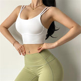 Llyge 2023 Women Sports Bra Push Up Crop Top Fitness Gym Bra Breathable Top  Running Yoga Bra Athletic Sportswear