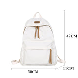 LLYGE Fashion Backpack Waterproof Student Schoolbag Men Black Cotton Cute Women For Teenage Girls School Mochila Rucksack