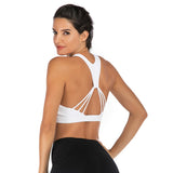 Llyge Yoga Bra Plus Size XXL Top Sports Female Fitness Brassiere Nylon Cozy Solid Active Wear Sport Underwear Women Padded Workout Bra