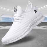LLYGE 2024 Fashion Fly Woven Shoes Outdoor Breathable Mesh Sneaker Casual Running Men Shoes Korean Version Cool Light Sneakers Men