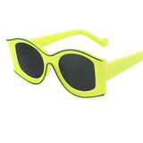 Llyge  2022 2022 New Fashion Oval Sunglasses Woman Vintage Green Shades For Women Brand Designer Sunglasses Feminine Glasses UV400 Oculos