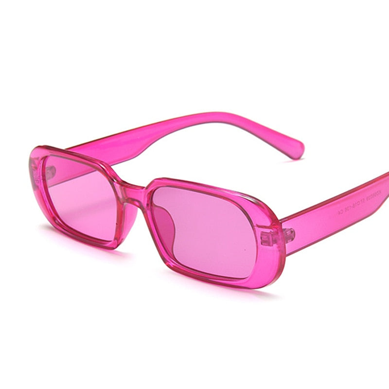 LLYGE Brand Oval Square Sunglasses Women Fashion Designer Sun Glasses Male Female Vintage Green Pink Ladies Traveling Style Eyewear