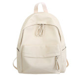 Llyge 2022 Fashion Women Backpack High Quality Female Soft PU Leather School Bag For Teenage Girls Boys Travel Double Shoulder Bags