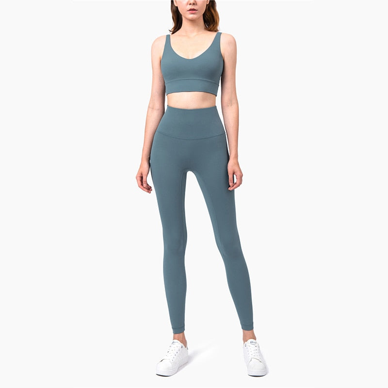 llgye Vnazvnasi Push Up Padded Gym Fitness Bras Crop Tops Yoga Suit Female Sportswear Soft Stretchy 80% Nylon 20% Spandex Women Tops