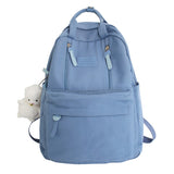 LLYGE Fashion Women Backpack High School Student Bag Large Capacity For Teenage Girls Boy Travel Waterproof Black Mochilas