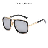 LLYGE Vintage Oversized Sunglasses Men Square Driving Glasses For Women Retro Luxury Sun Glasses Unisex Shade UV400