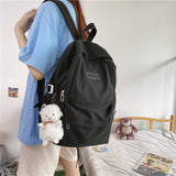 Llyge Waterproof Nylon Women Backpack Multi-Pocket Student Rucksack Female Travel Bag Book Schoolbag For Teenage Girl Boys Satchel