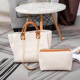 LLYGE Luxury Designer Women’s Bag Purses and Handbags Canvas Tote Bag Large Capacity Shopper Shoulder Bags Top Handle Bag Beach Bag