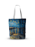 Trendy Retro Art Classic Women Canvas Tote Bag Famous Van Gogh Oil Painting Shoulder Bag High Quality Leisure ECO Shopping Bag