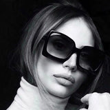Llyge 2023 Big Frame Fashion Oversized Sunglasses Women Brand Designer Plastic Female Gradient Sun Glasses Gafas De Sol Mujer UV400