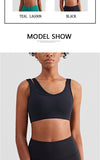 LLYGE Luxury Mesh Stitching Sport Bra Fashion False Two Piece Running Fitnss Yoga Tops For Women Sujetadores Deportivos Para Mujeres