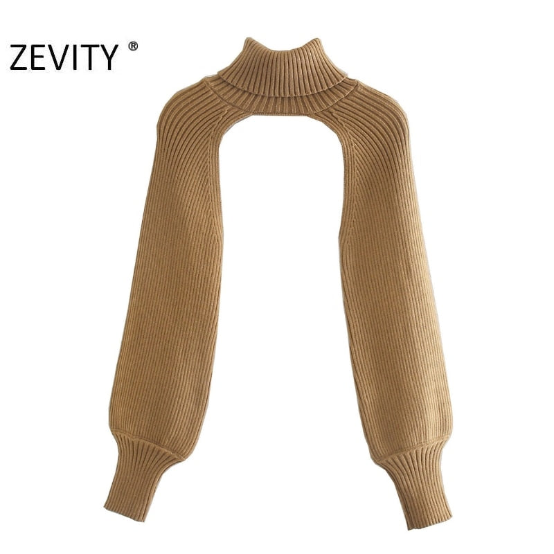 Christmas Gift  New Women Turtleneck Collar Long sleeve Knitting Sweater Femme Chic design Casual Pullovers High Street Ladies Tops S434