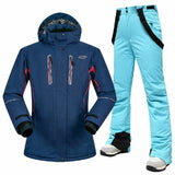 Llyge  2023  New Ski Suit Women -30ââ€?Warm Windproof Waterproof Winter Snow Snowboard Jackets And Pants Skiing And Snowboarding Suits  Brands