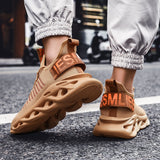 Llyge Men's Sneakers 2020 Platform Men Casual Shoes Lace-Up Breathable Light Man Running Big Size Tenis Shoes Zapatillas Hombre