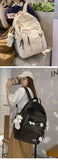 LLYGE Fashion Big Student Bookbag Rucksack Girls School Bag High Capacity Women Backpack Femal Cute Leisure Travel Mochila