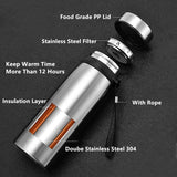Llyge  2023  1500ml/1100ml/650ml Portable Double Stainless Steel Vacuum Flask Coffee Tea Thermos Sport Travel Mug Large Capacity Thermocup
