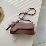 LLYGE Style Small PU Leather Crossbody Bags For Women Elegant Baguette Bag Shoulder Handbags Female Travel Hand Bag