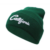 Llyge California 3D Embroidery Beanies Men's Skullies Women's Cap For Male Autumn Knitted Hats For Beanie Winter ZZM049
