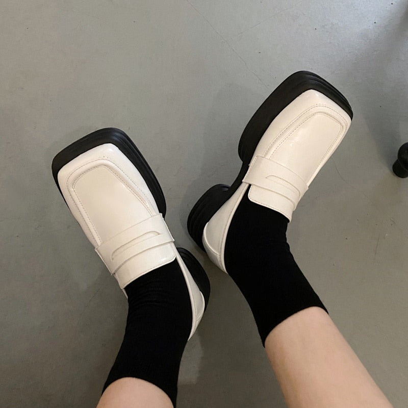 Women's Lolita Shoes Cosplay Shoes JK Uniform Loafers Casual Shoes Harajuku Vintage Shoes Japanese High School Student Shoes
