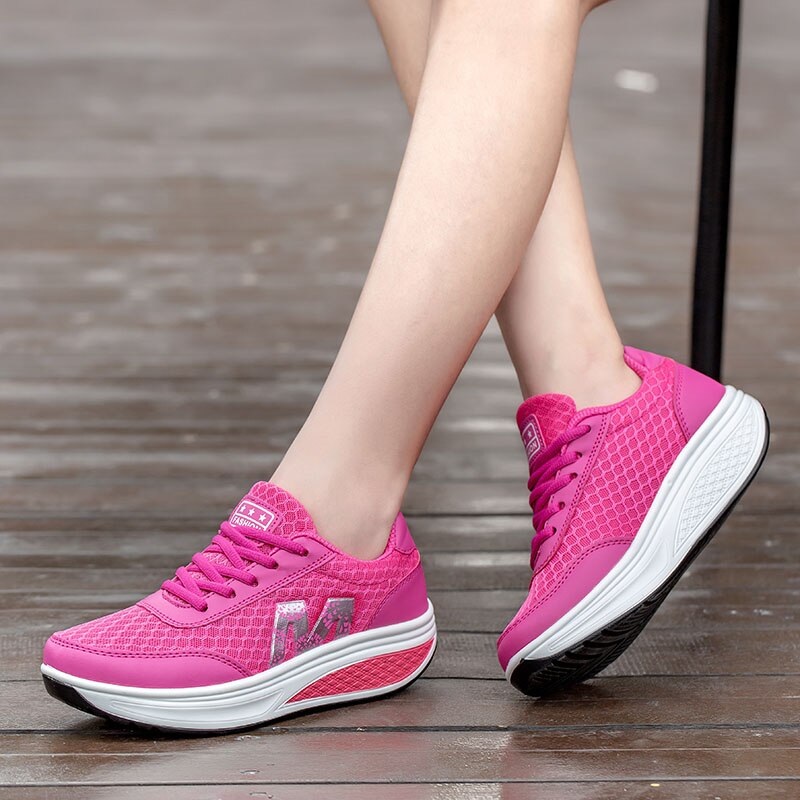 Llyge 2022 New Women Chunky Rocking Shoes High Quality Breathable Ladies Platform Sneakers Chaussures Femme  Zapatillas De Mujer