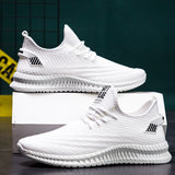 LLYGE 2023 Fashion Fly Woven Shoes Outdoor Breathable Mesh Sneaker Casual Running Men Shoes Korean Version Cool Light Sneakers Men