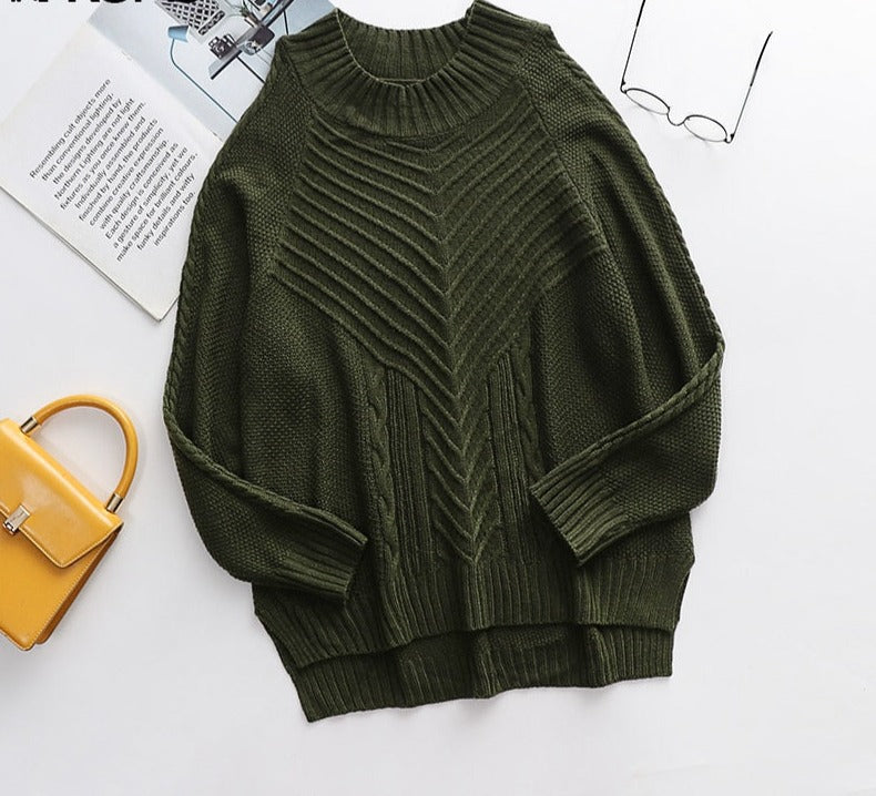 Back To School  Elegant Cold Shoulder Knitted Loose Sweaters Women 2023 Autumn Winter Side Split Pullovers Streetwear Fashion Jumpers Top