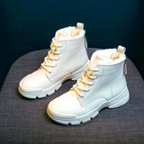 Llyge 2023 Women High-top Warm Snow Boots Winter Plus Velvet Thick Cotton Shoes Fashion Female Casual Short Boot Platform Woman Ankle Boots