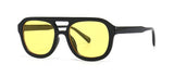 Llyge  2022 Fashionable Round Orange Ladies Sunglasses New Vintage Style Popular ins Shades Sunglasses Men Brand High Quality Glasses
