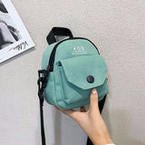 Fashion Small Crossbody Bags For Women 2023 Mini Canvas Shoulder Messenger Bag For Girl Circular Ladies Phone Purse